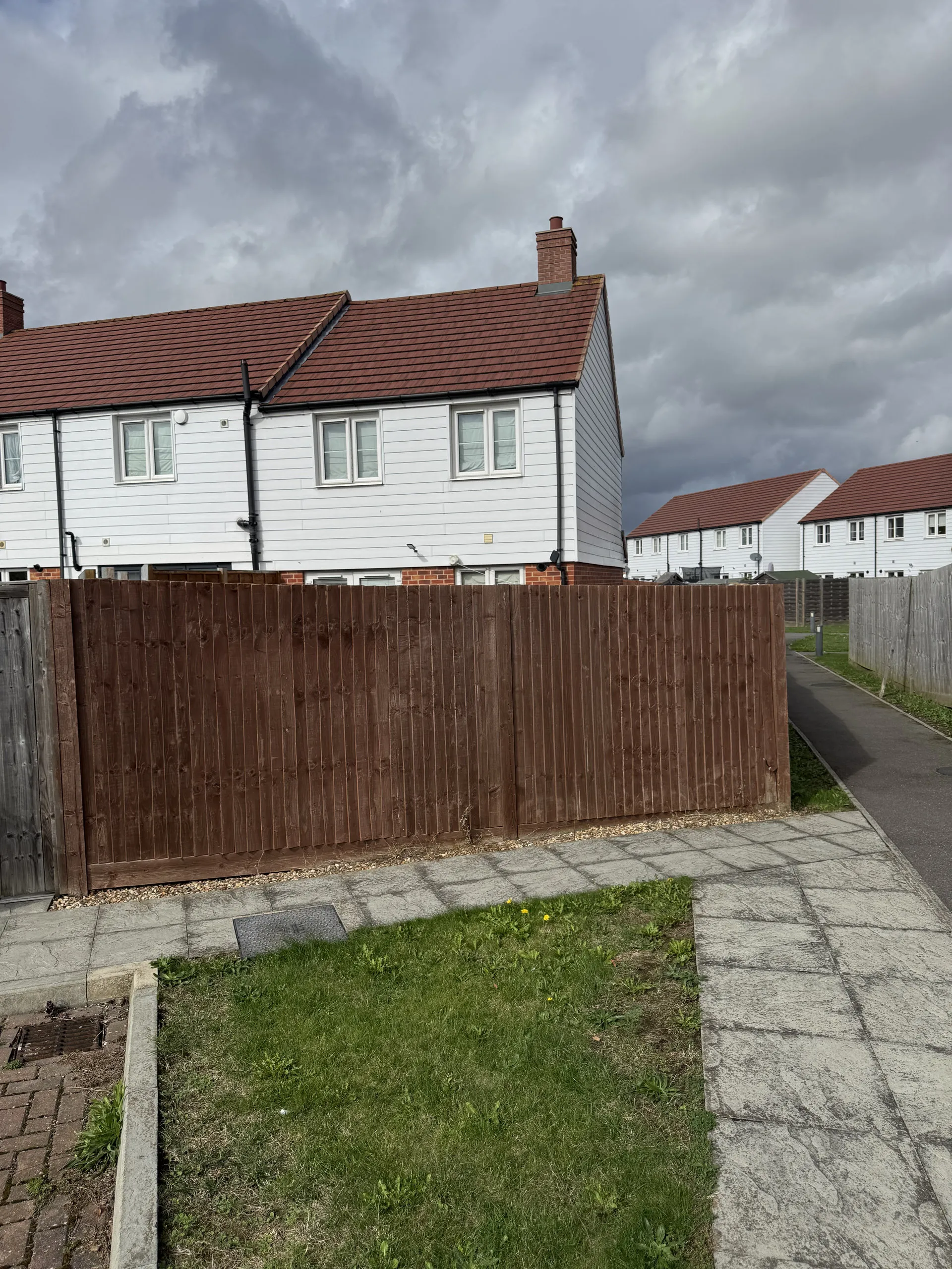 Rear of property before construction began