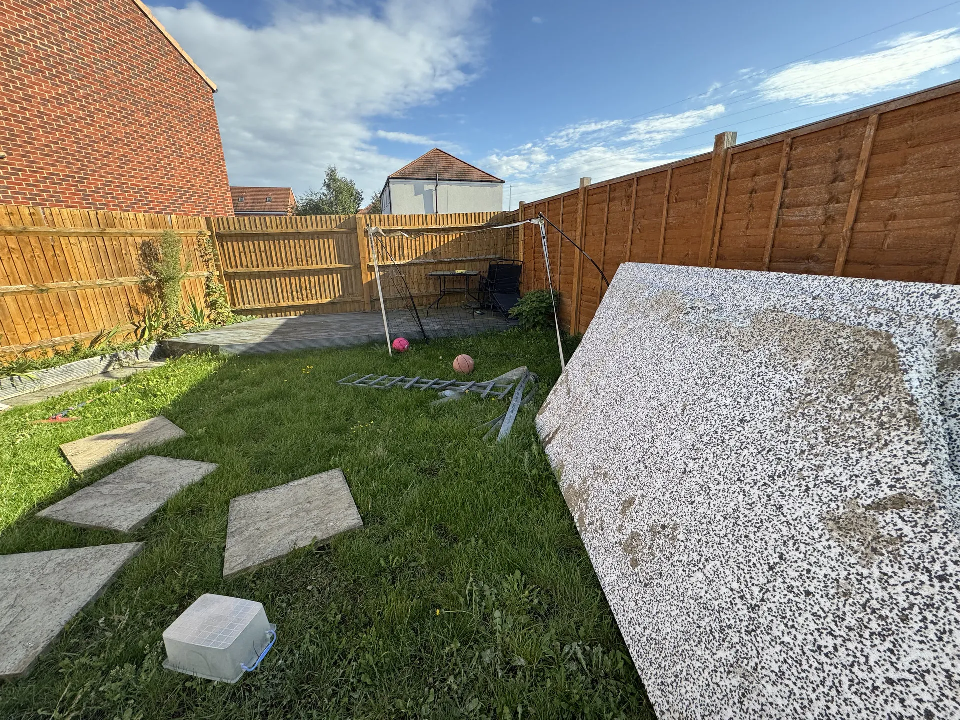 Back garden before extension